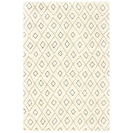 Oriental Weavers 5 ft. 3 in. x 7 ft. 3 in. Carson Rectangular Area Rug Ivory C3943G160220ST
